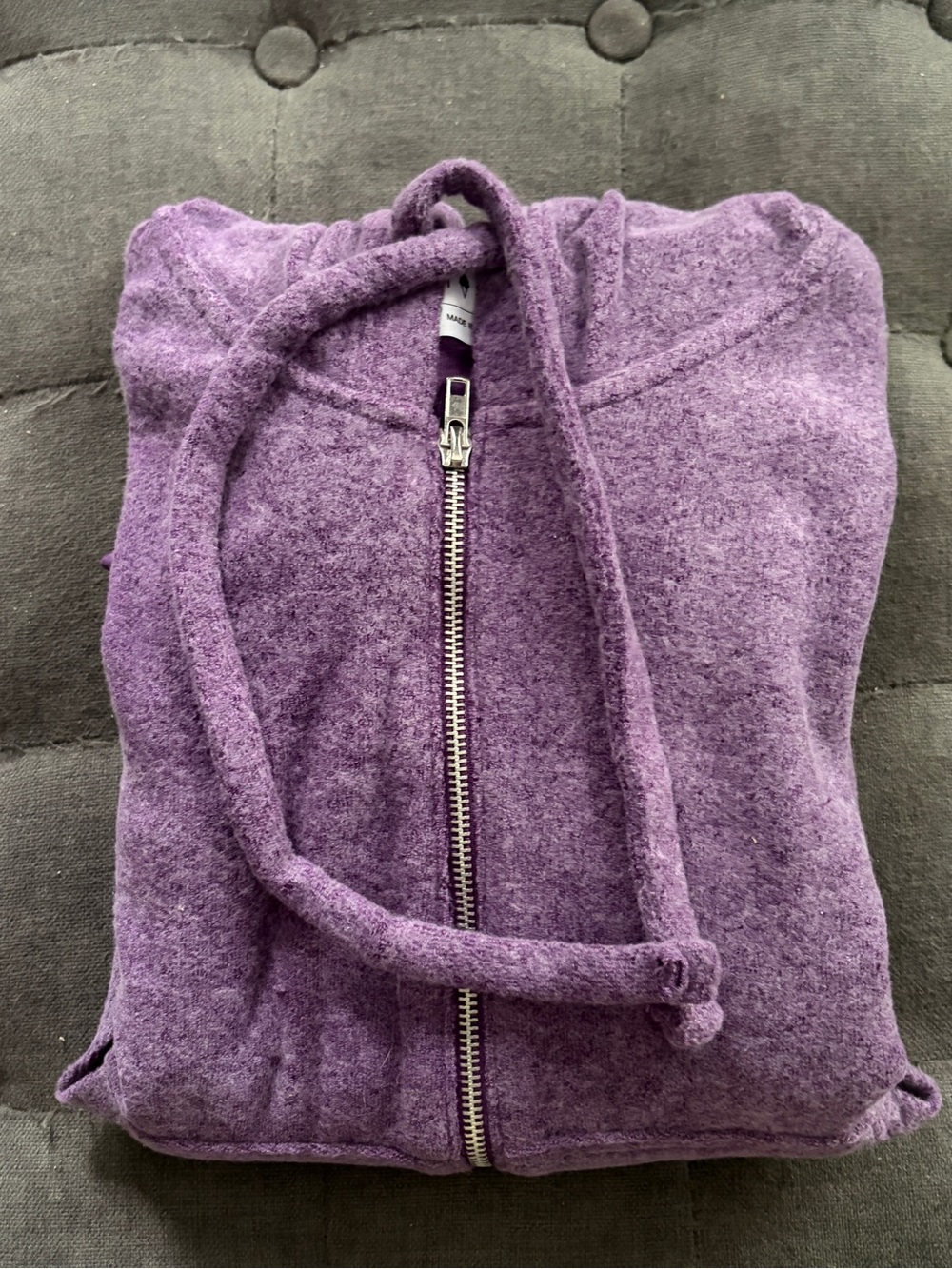 Soft Serve Clothing Purple Zip Hoodie